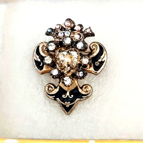 Vintage Fleur-de-lis Brooch - Picture 1 of 14
